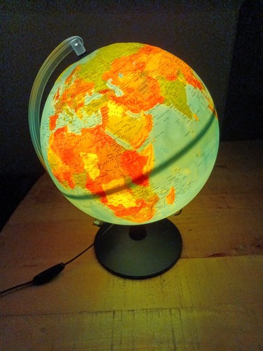 Globus beleuchtet durchmesser - beleuchtet,,