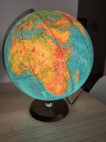 Vintage jro wechselbild globus - vintage,