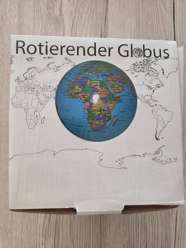 Rotierender globus mit - rotierender,