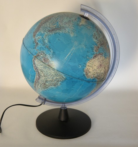 Vintage globus beleuchtet - globus,