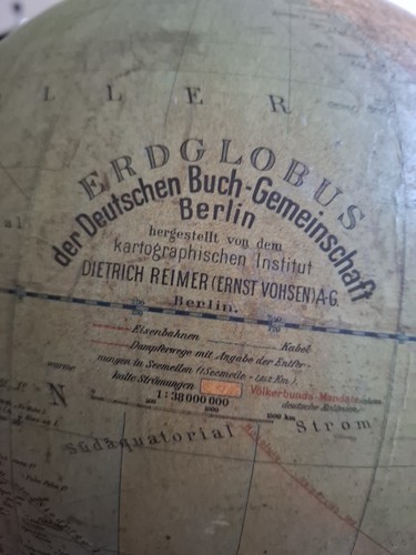 Antik globus 1925 - antik, dietrich