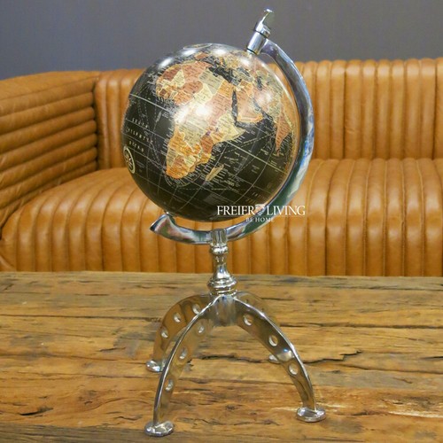 Deko chrom globus art deco - chrom,