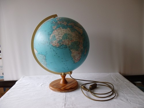 Vintage jro wechselbild globus - vintage, wechselbild-globus